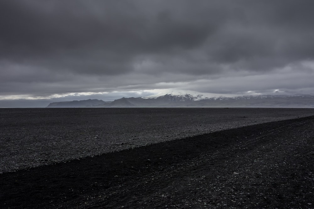 grayscale photo of road