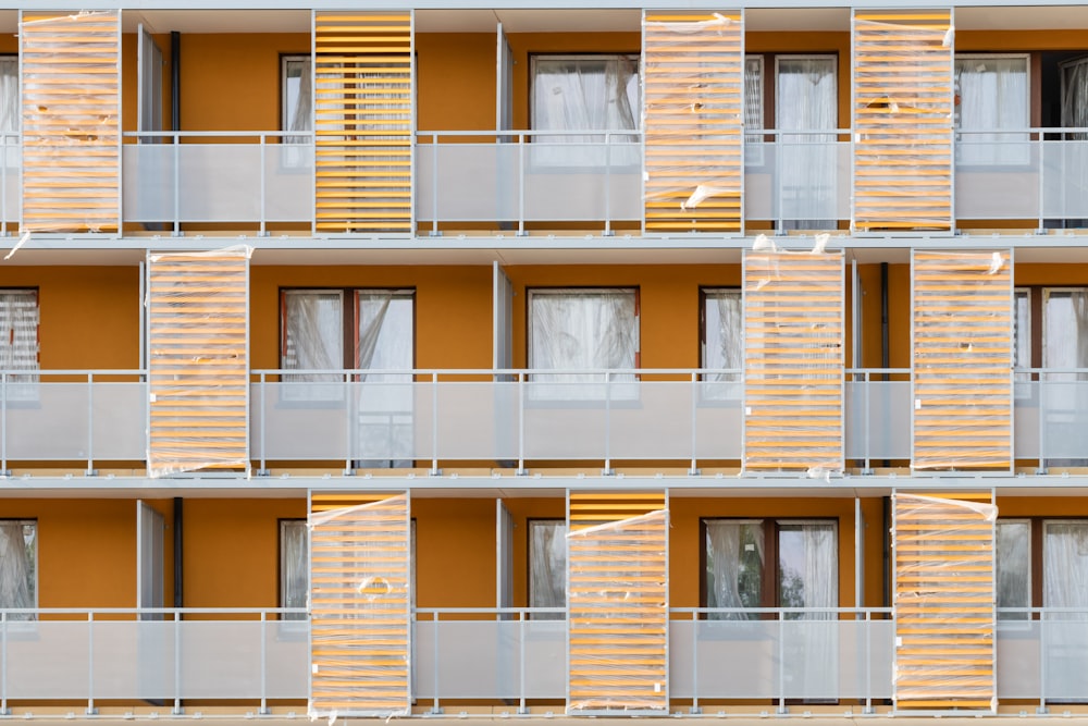 orange and brown concrete building