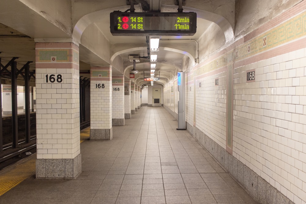 white concrete train station