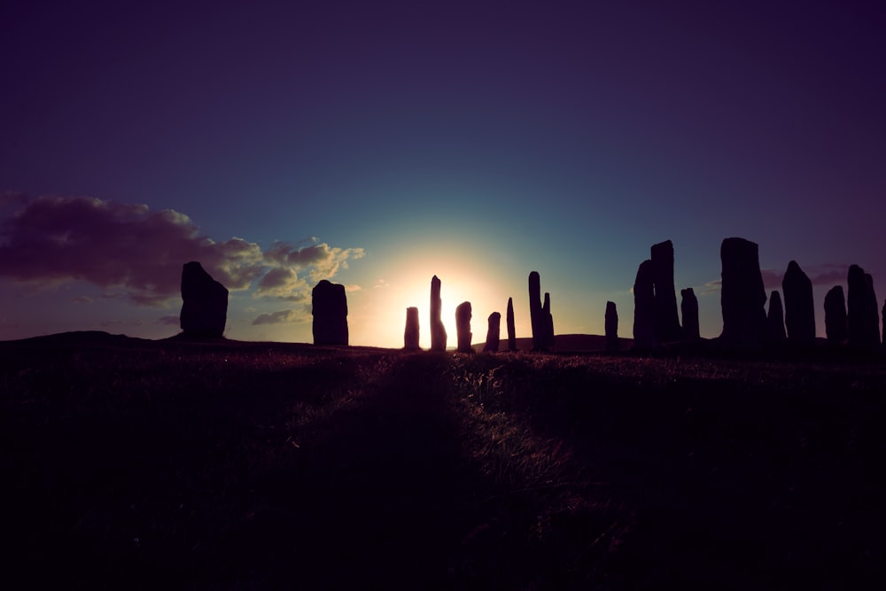 Stonehenge under blue sky