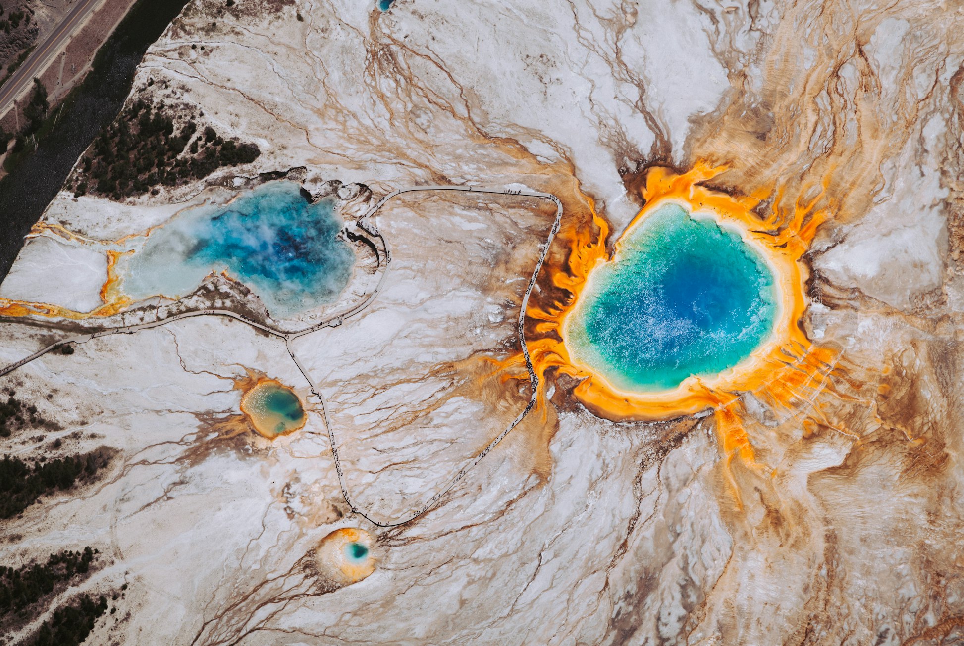 Yellowstone geyser in Wyoming