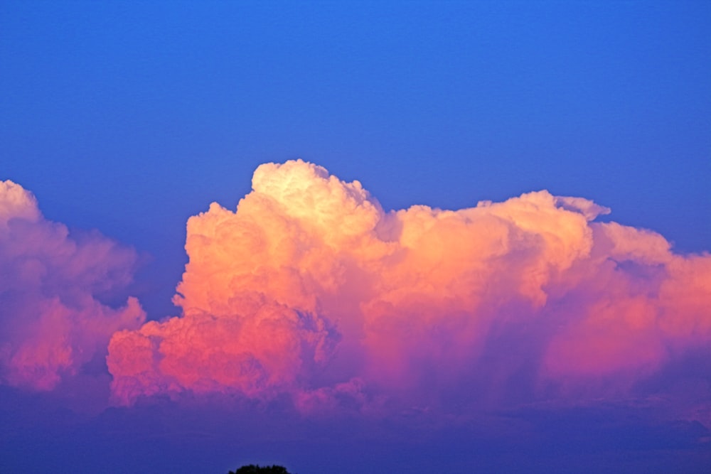 white clouds during golden time