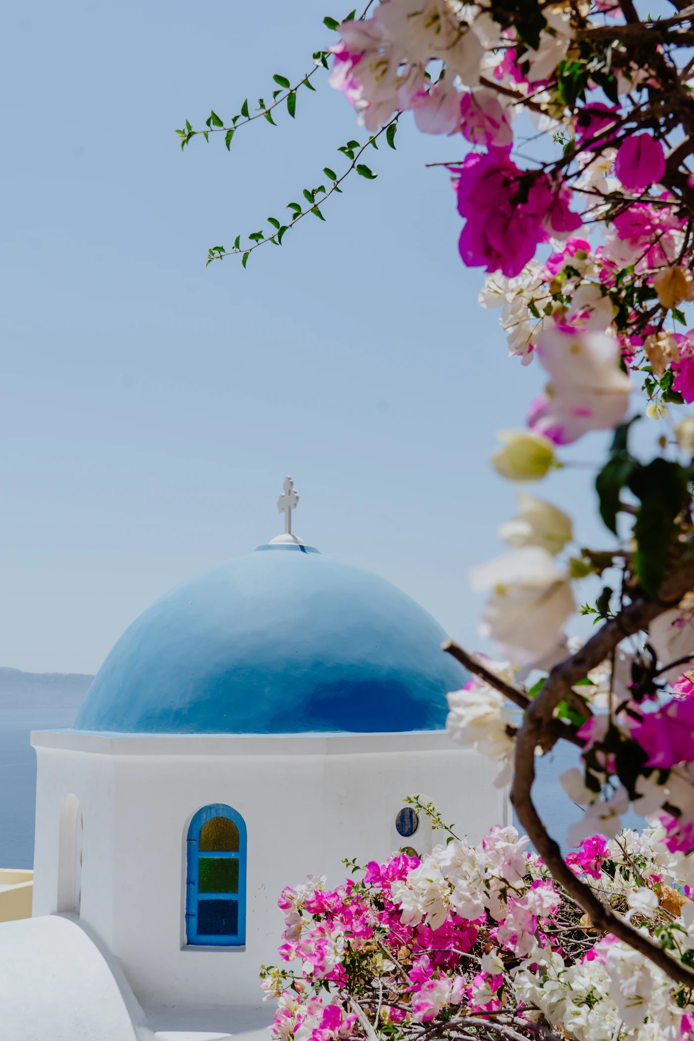 Whitewashed Cycladic lane