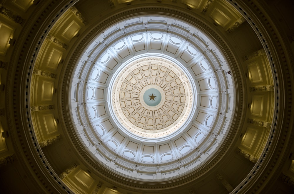 low angle photography of dome building