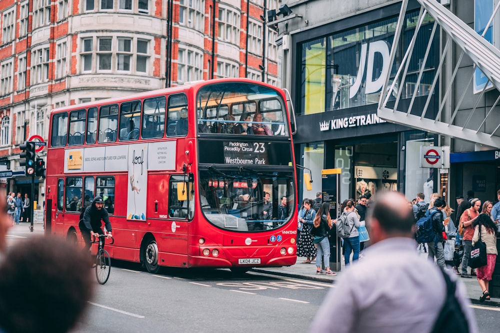 red double-decker bus