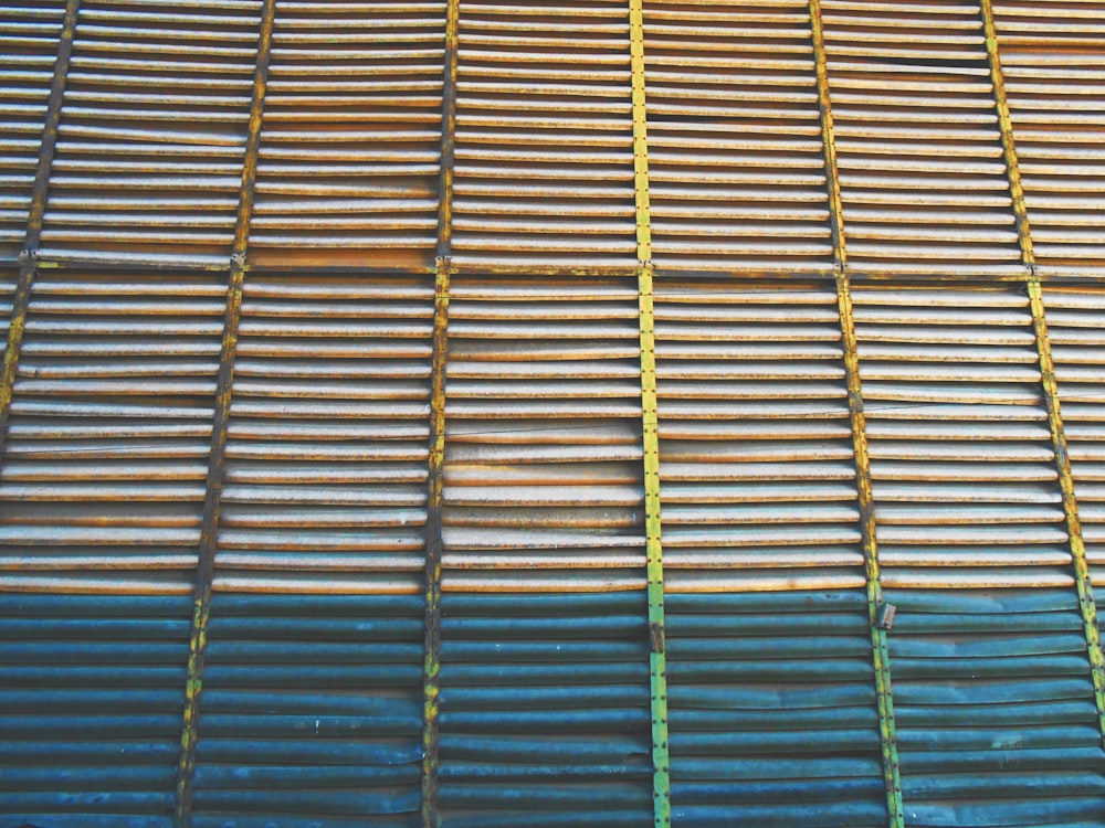 focus photo of steel window