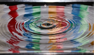 time lapse photography of water drop