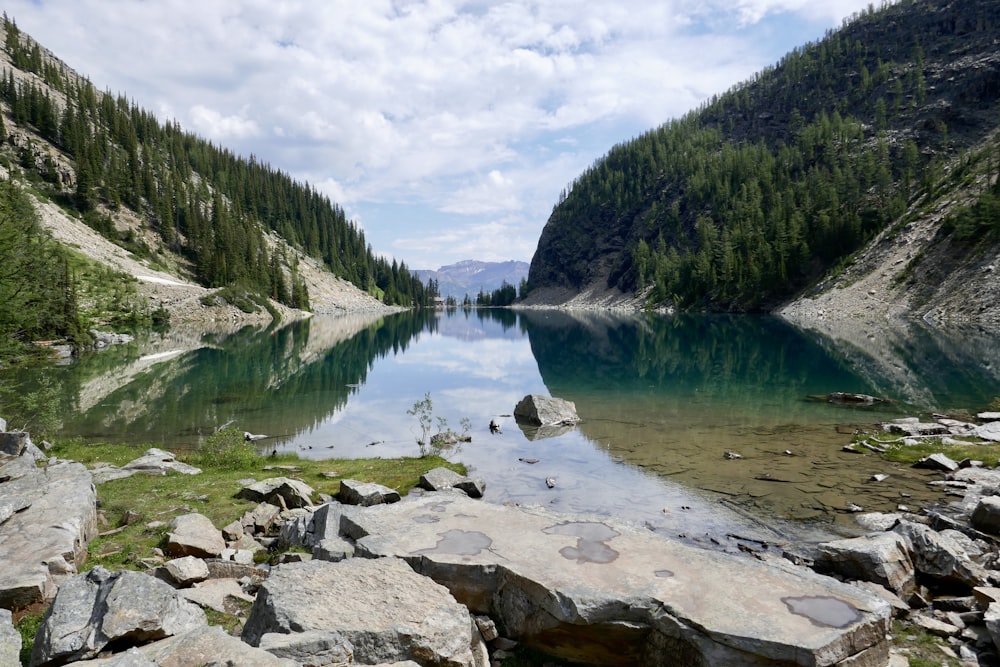 landscape photography of lake