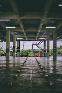 faded parking lines