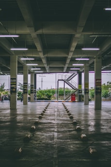 faded parking lines