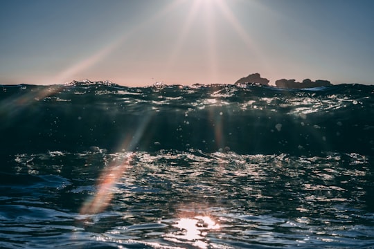 close-up photography of sea waves in Trégastel France