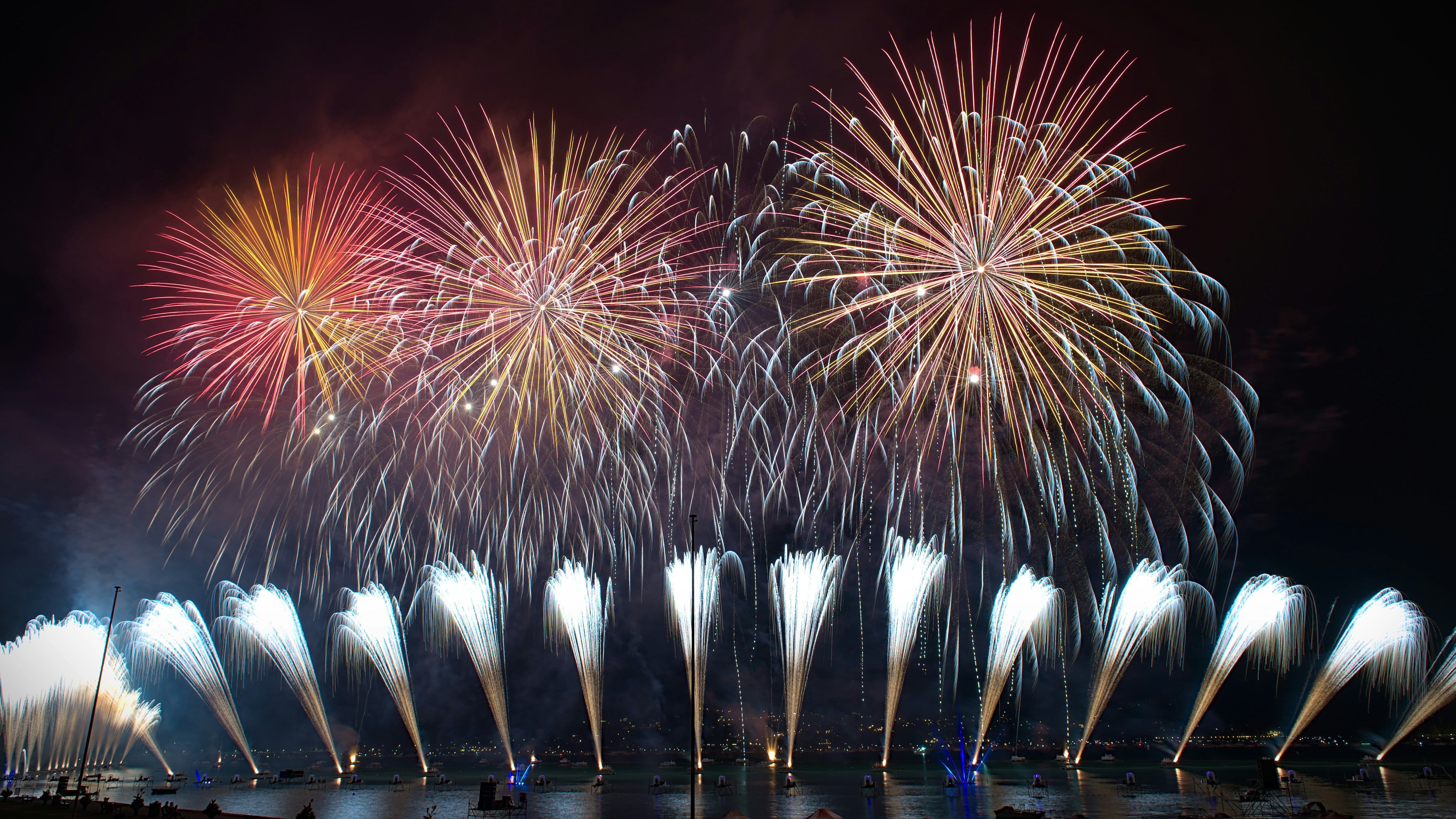 time lapse photography of fireworks,happy new year image,new year 2020,