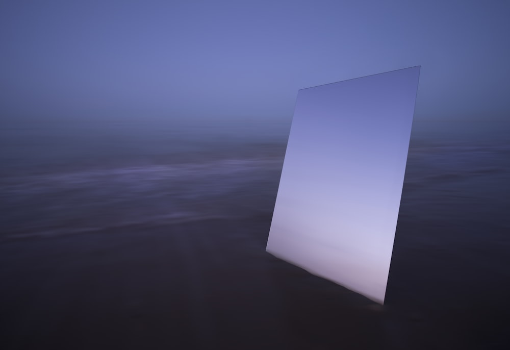 rectangular white screen
