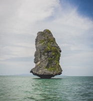 rock island on sea