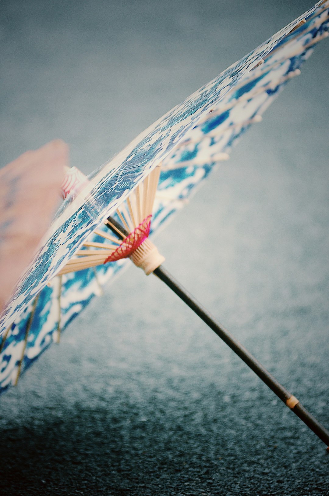 shallow focus photo of paper umbrella