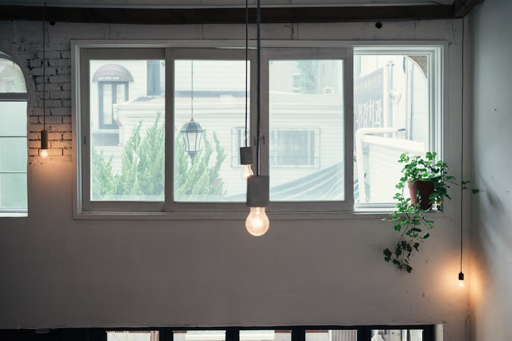 hanging lightbulb