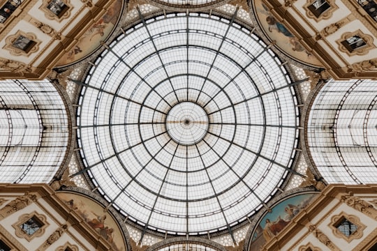 low angle photo of building in Galleria Vittorio Emanuele II Italy