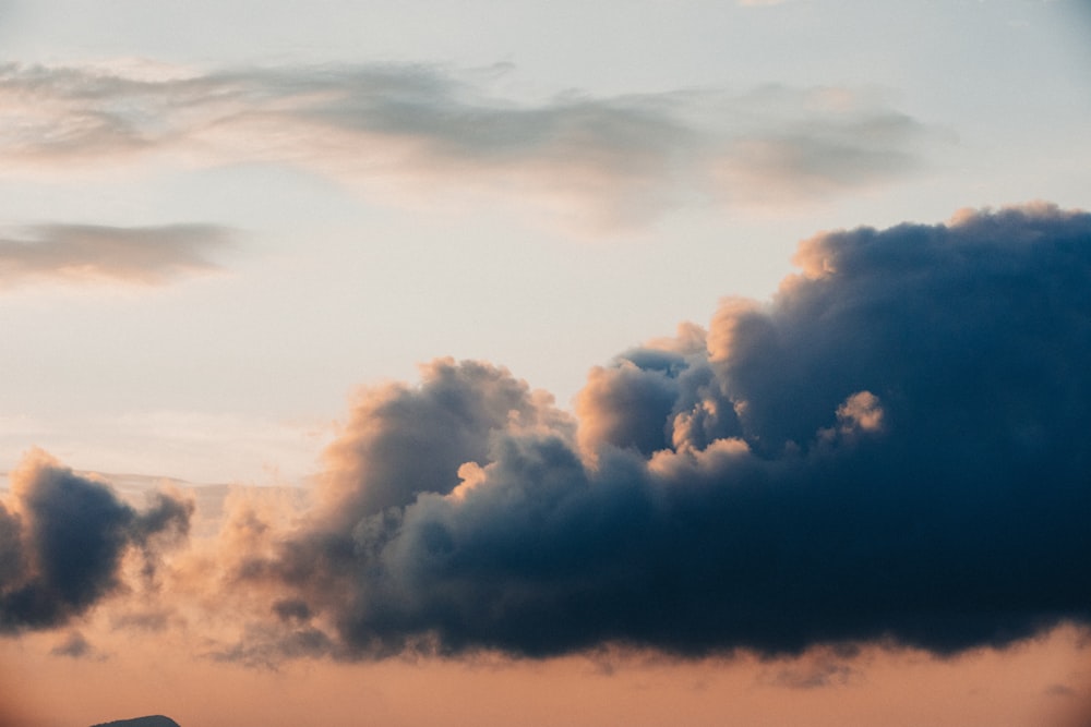 dark cloud on sky