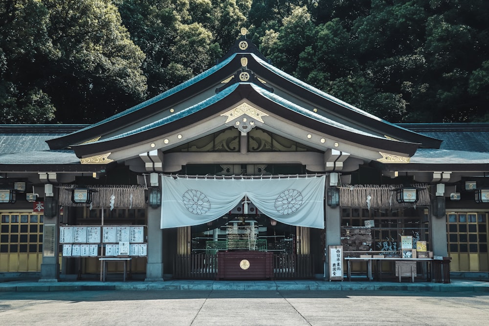 gray and blue concrete temple during daytime