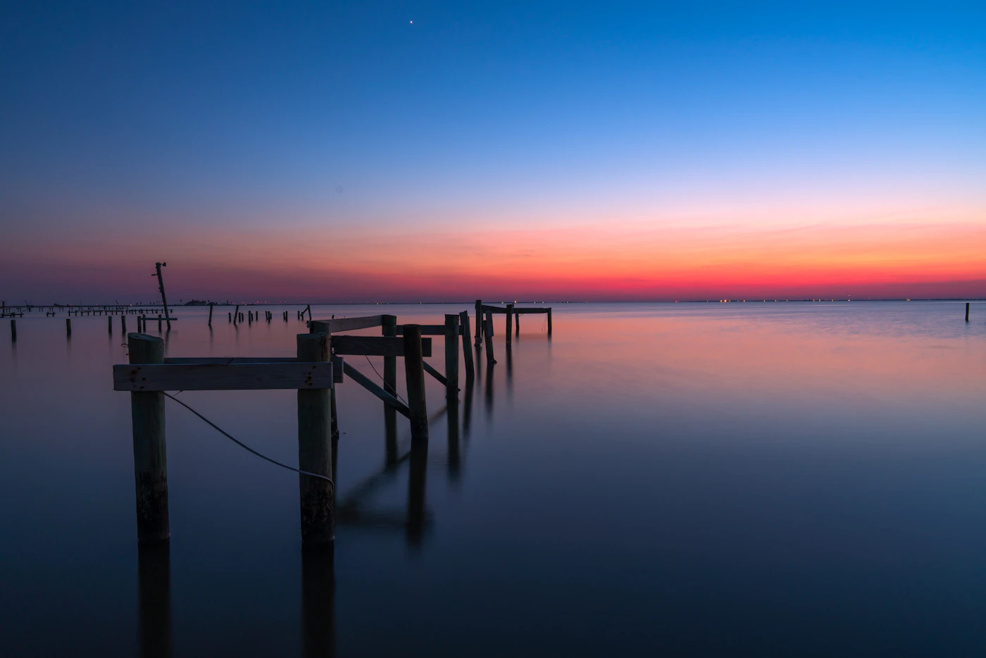 Sunset over Copano Bay at Rockport