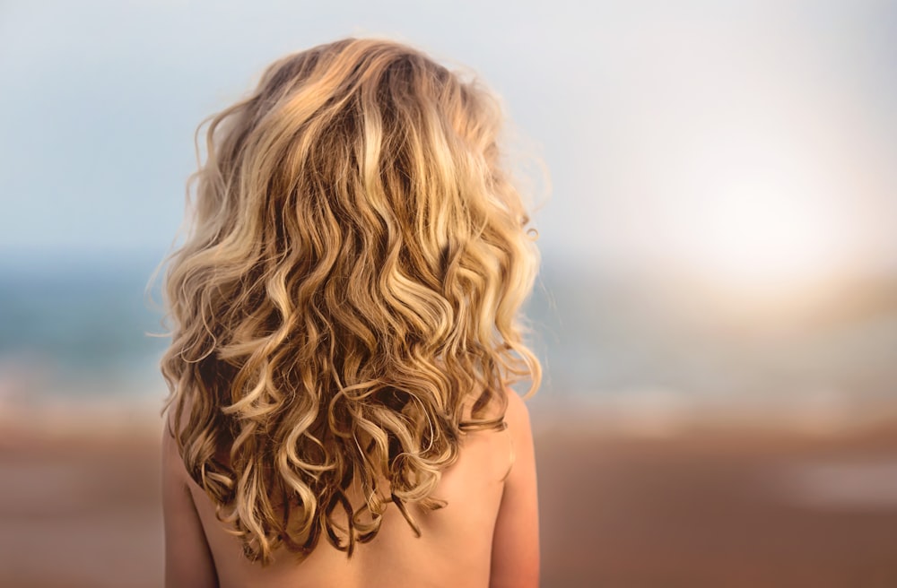 Beach waves hairstyle