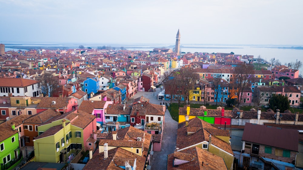 bird's-eye view of houses