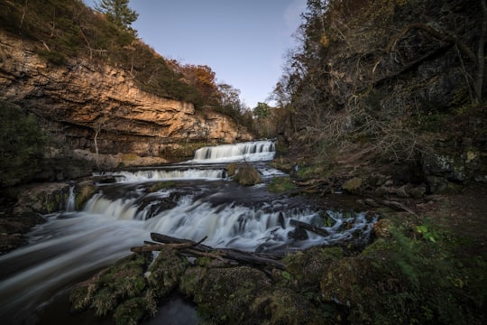 time-lapse photography of water falls in Willow River State Park United States