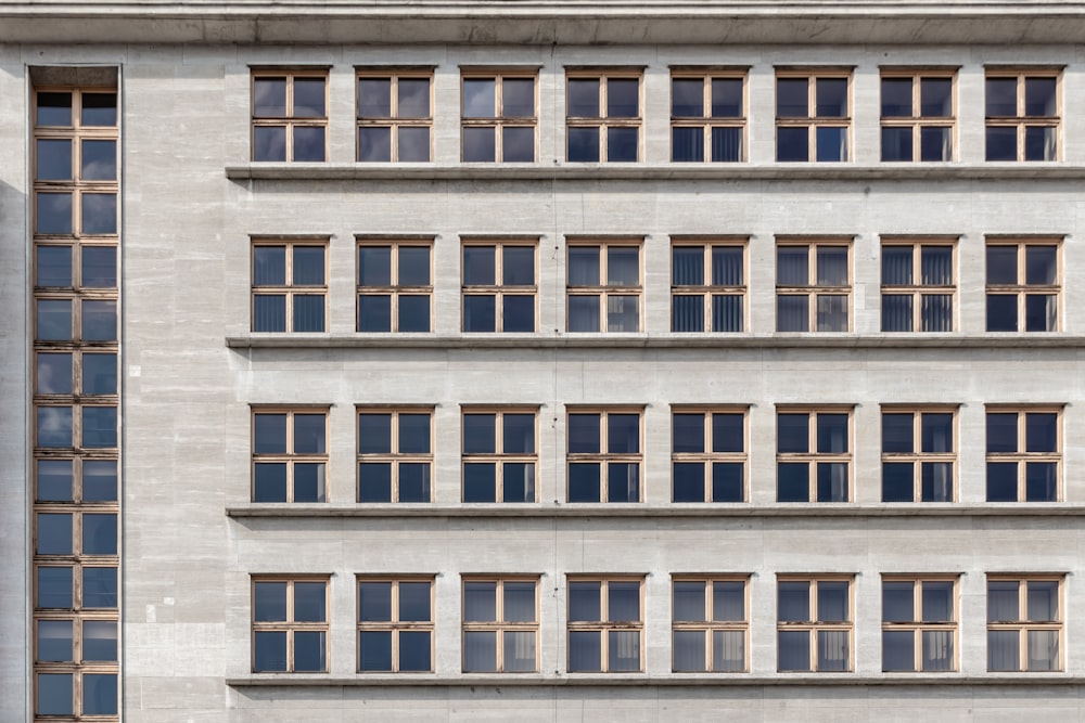 man's eye view of multi-storey building