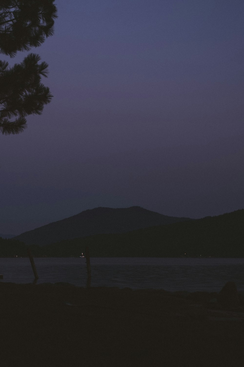 mountain and body of water