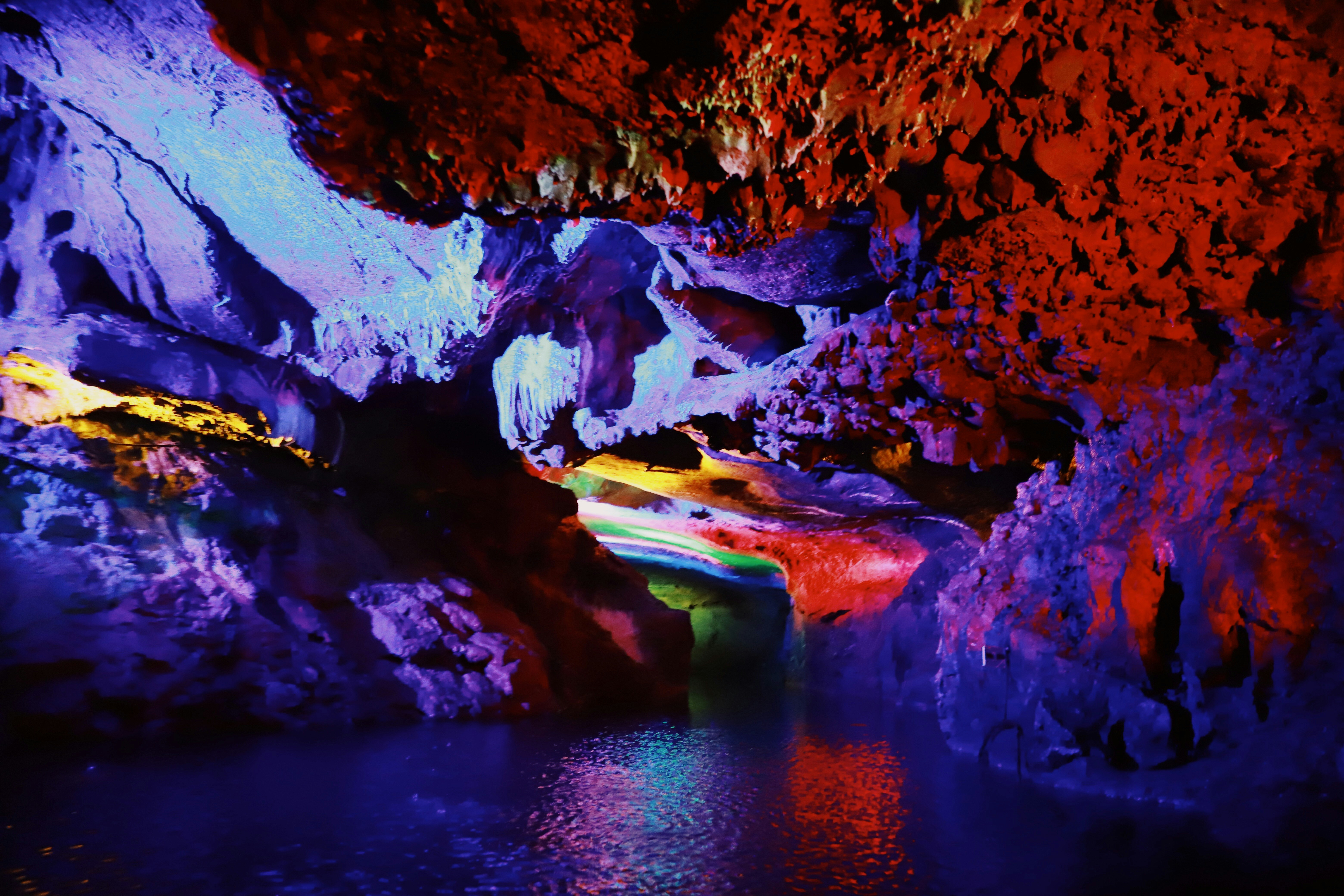 multicolored rock formation
