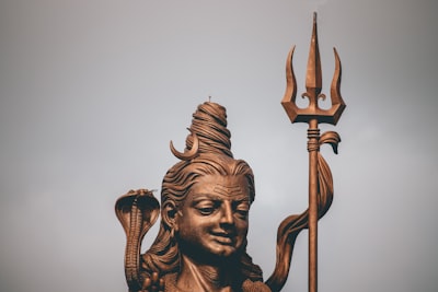 photo of lord shiva statue mauritius zoom background