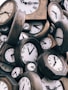 brown-and-white clocks