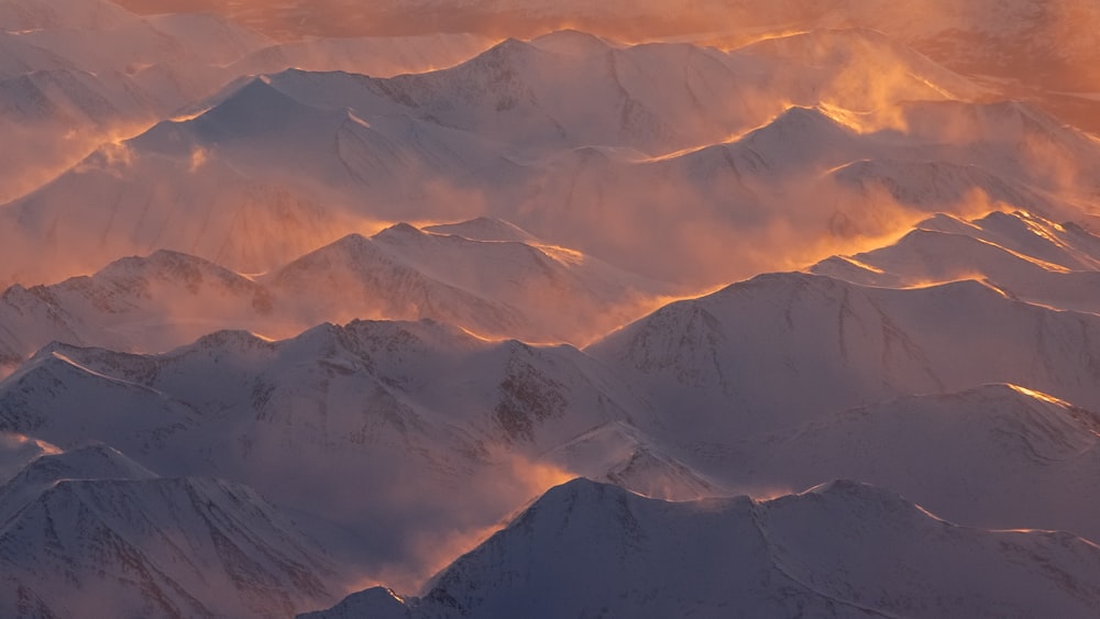 Vue de dessus de la montagne