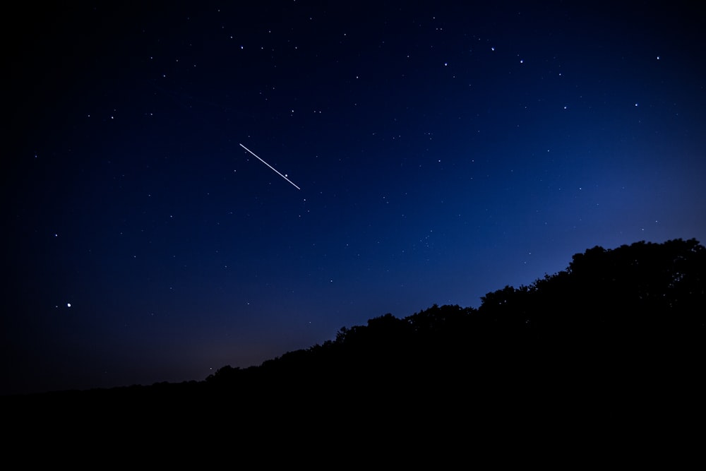 long exposure photography of sky