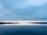 wide lake over sunset view