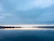 wide lake over sunset view