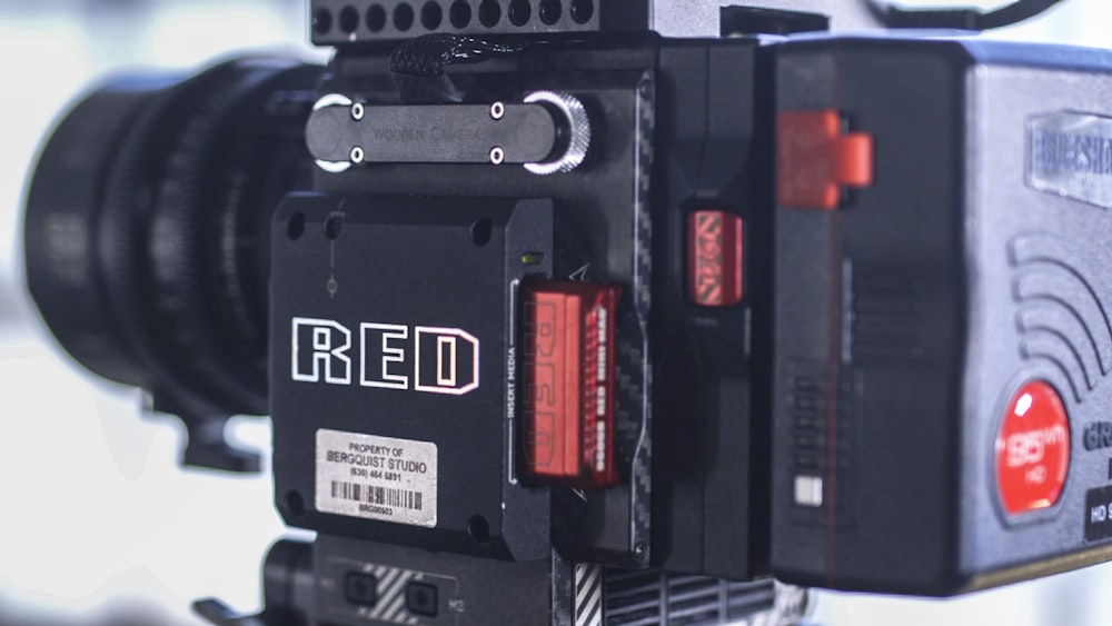 black Red electronic machine