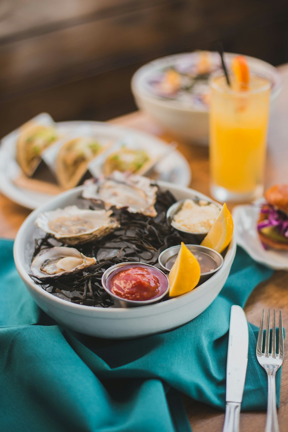 oyster in bowl