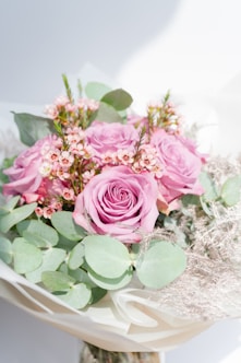 pink rose bouquet