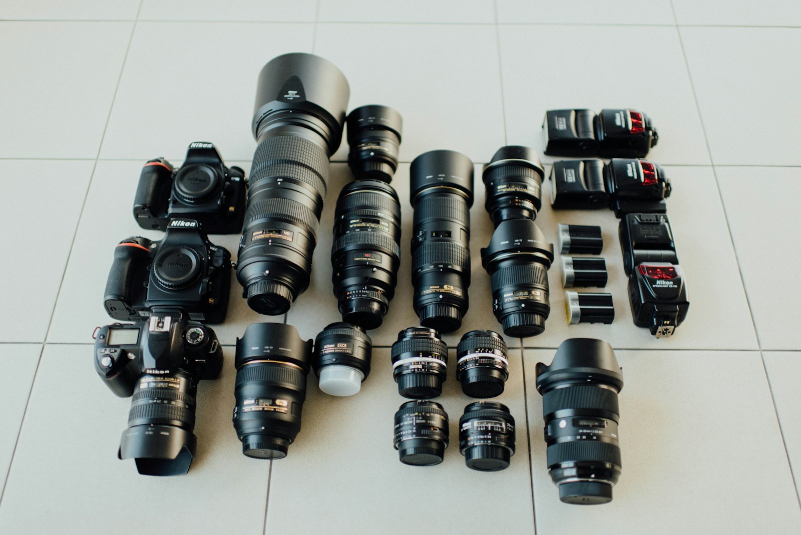 Nikon D750 + Nikon AF-S Nikkor 35mm F1.4G sample photo. Camera lens lot photography