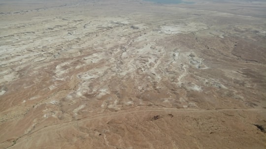 brown sand in Masada National Park Israel