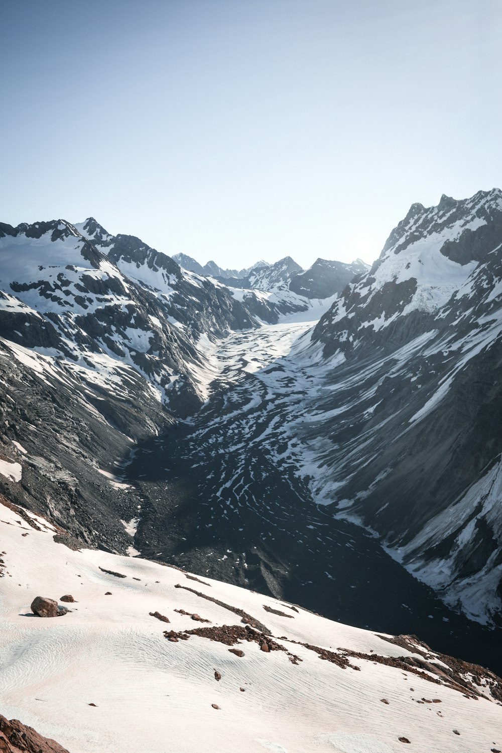 snowy mountains