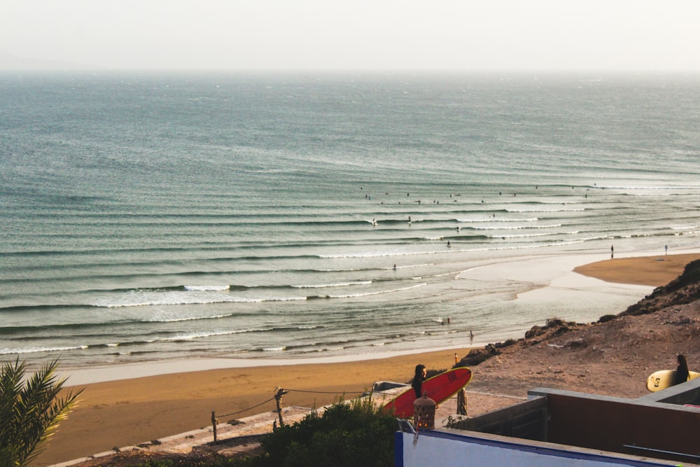 high angle view of sea