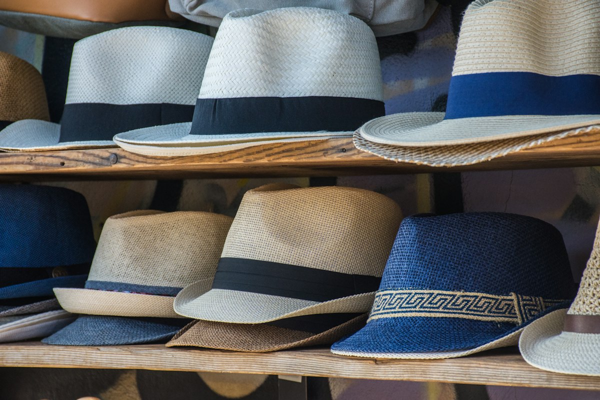 Woven straw sun hat