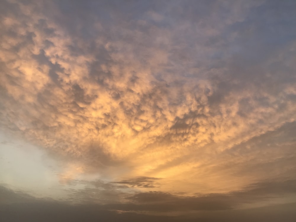 orange and gray sky during daytime