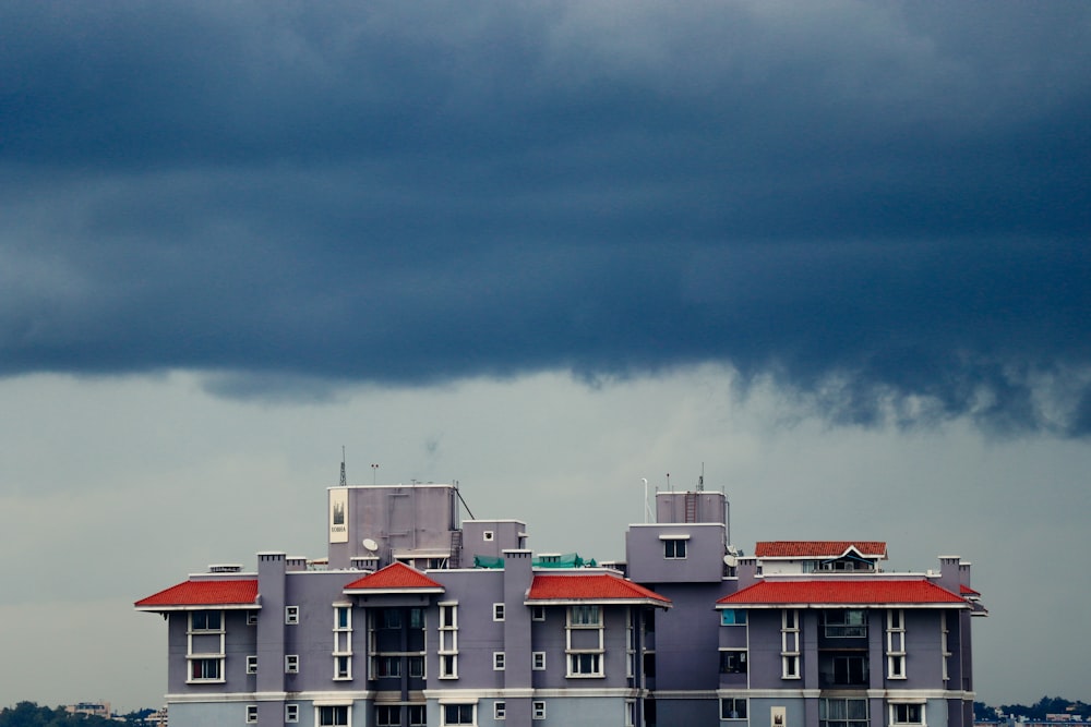 grey painted residential building