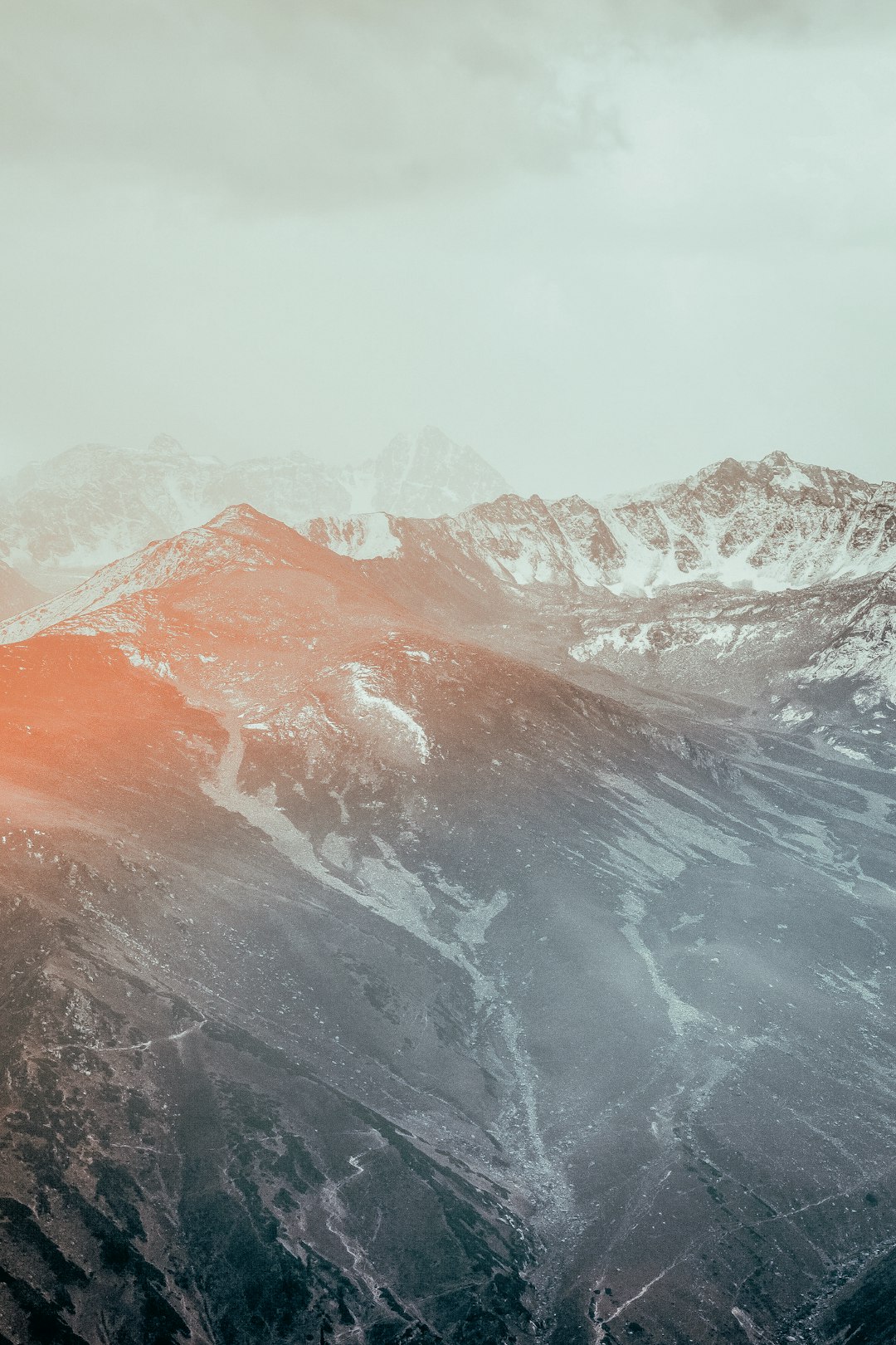 snow-covered mountains