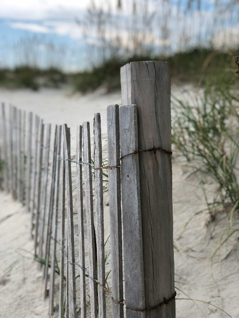 grey wooden fence