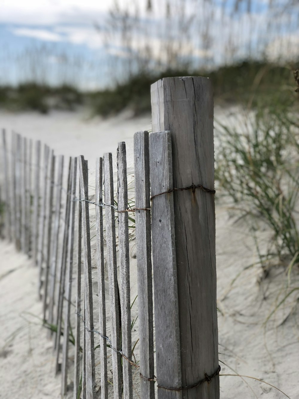 grey wooden fence