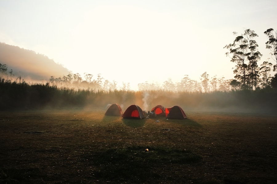 Wieczór w glampingu